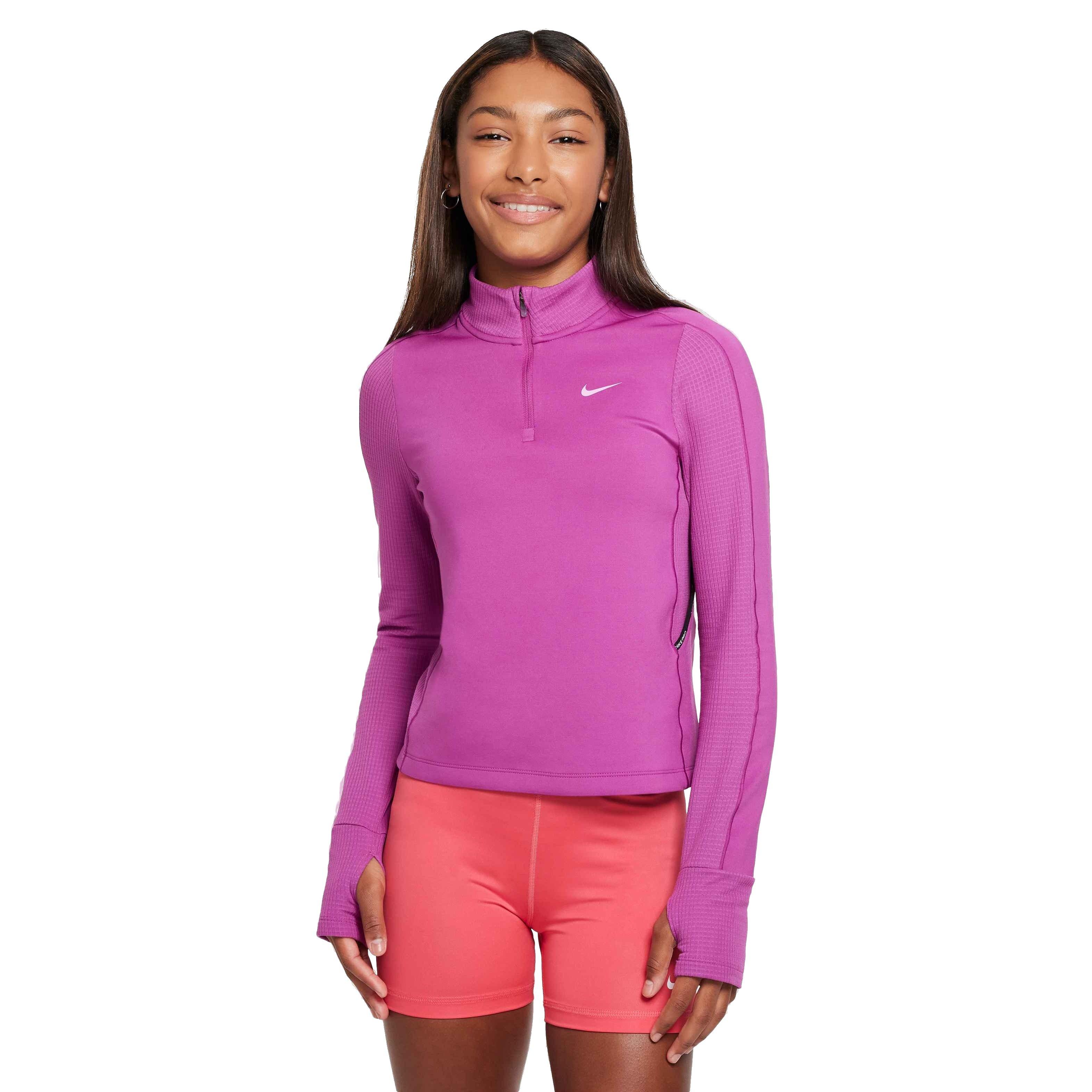 Nike Big Girls' Pro Therma-FIT 1/2-Zip Top